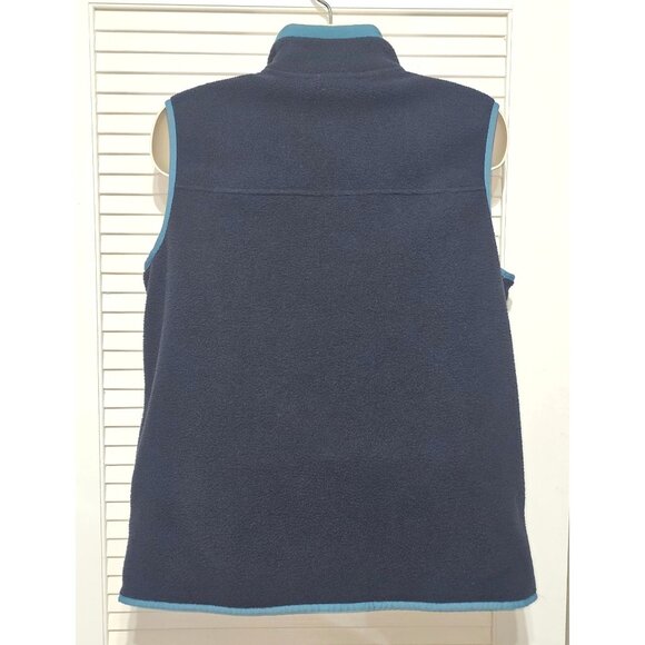 The North Face Men's Navy Teal Carbondale Fleece Full Zip Vest Size Large 2898 - Picture 5 of 12